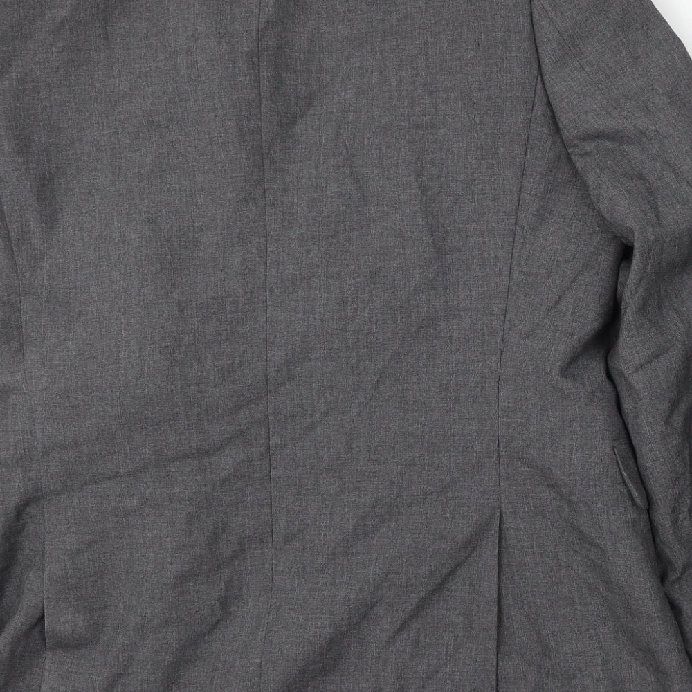 Jack Reid Mens Grey  Polyester Jacket Suit Size 40