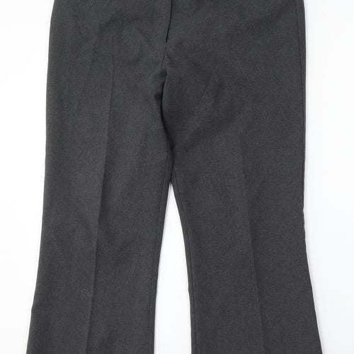 Papaya Womens Grey  Polyester Trousers  Size 12 L29 in Regular