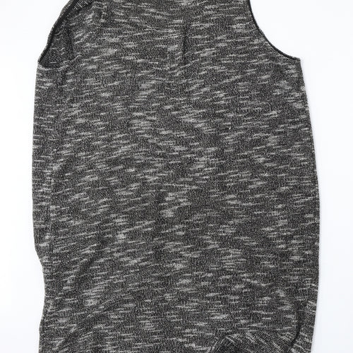 F&F Womens Grey Round Neck  Polyester Vest Jumper Size 14