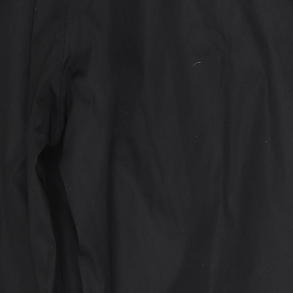 Siopor Mens Black  Polyester Rain Trousers Trousers Size 2XL L33 in Regular