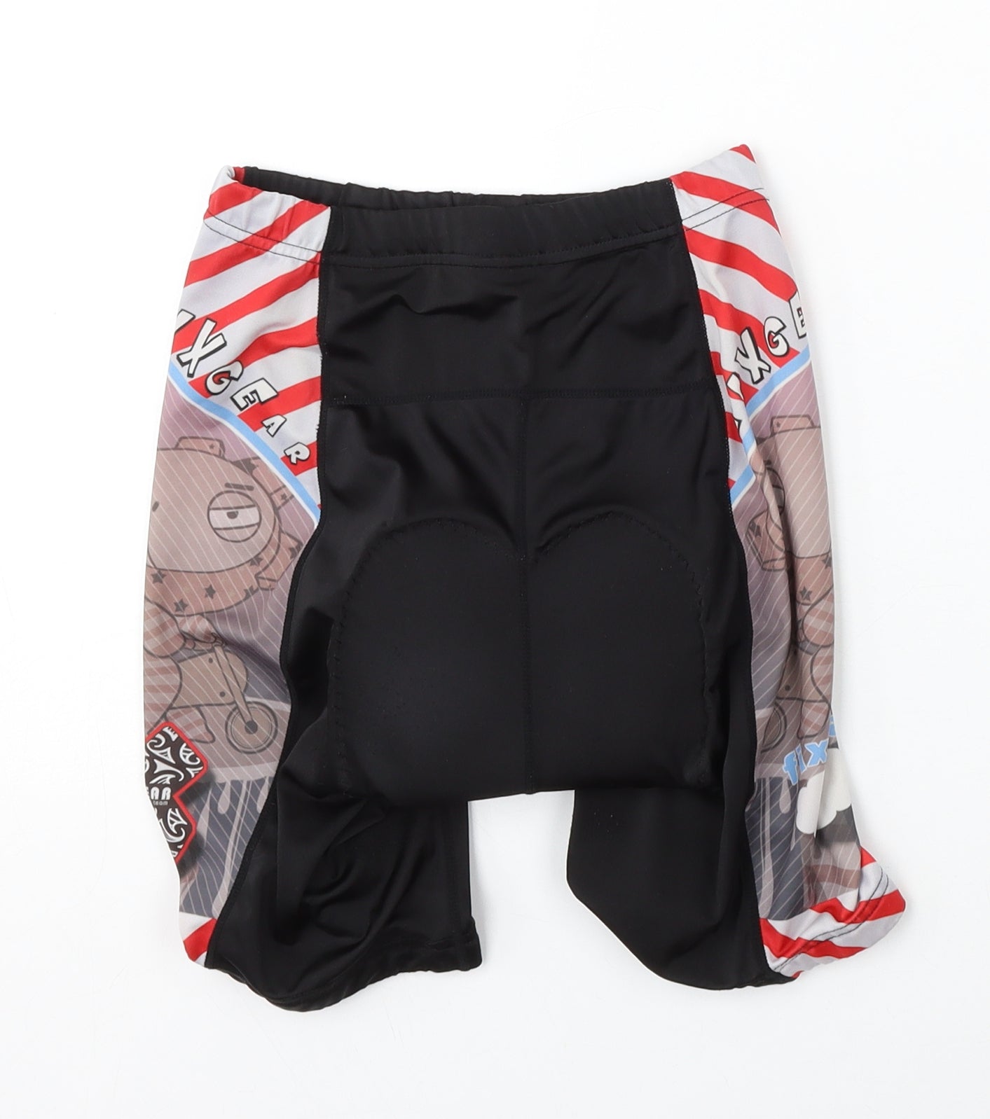 FIXGEAR Womens Black  Polyester Compression Shorts Size S L5 in Regular  - Cycle shorts Padded