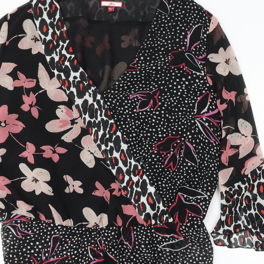 Joe Browns Womens Multicoloured Floral Polyester Basic Blouse Size 26 Round Neck