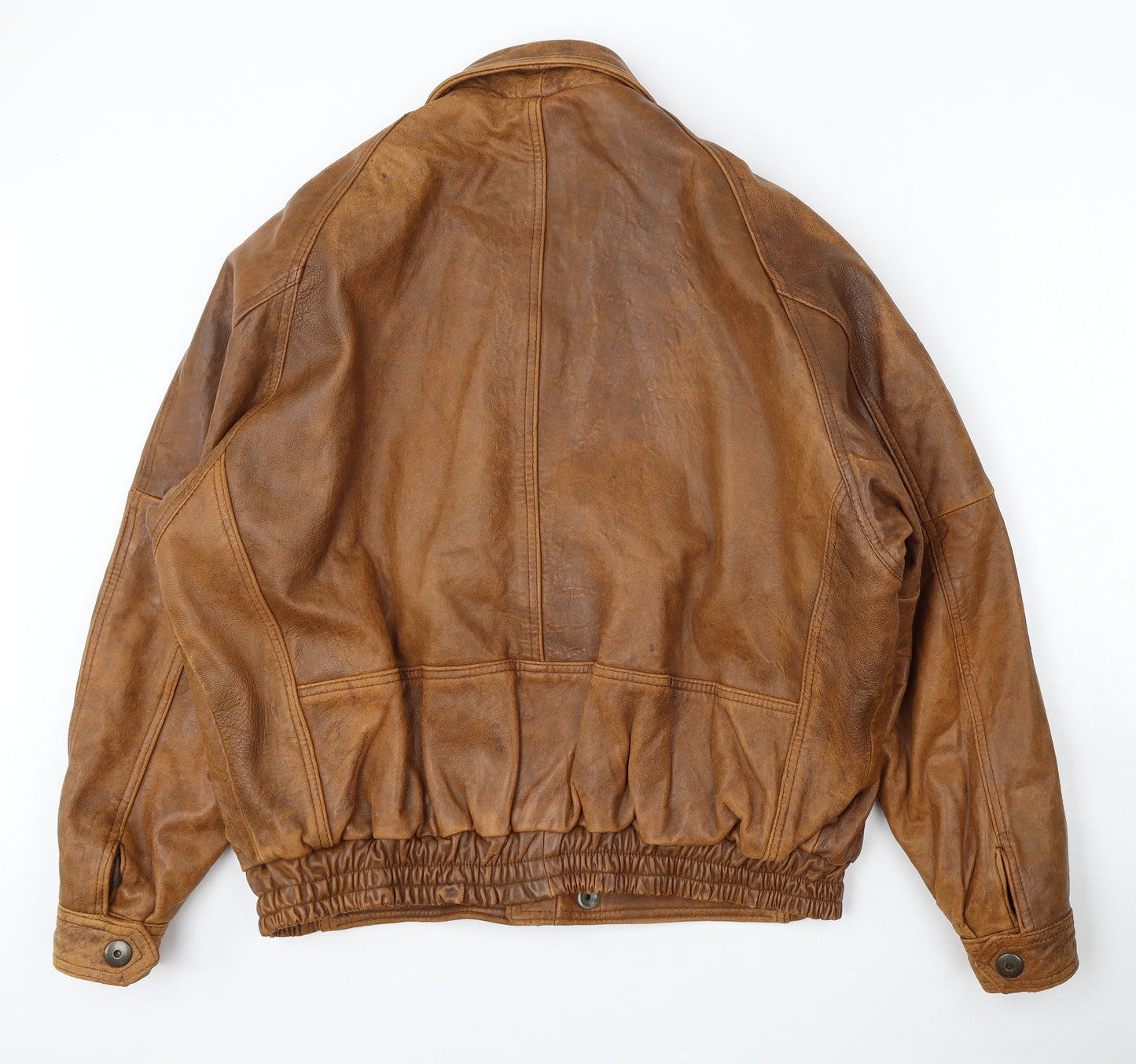 Keenan Leather Mens Brown   Jacket  Size XL  Snap