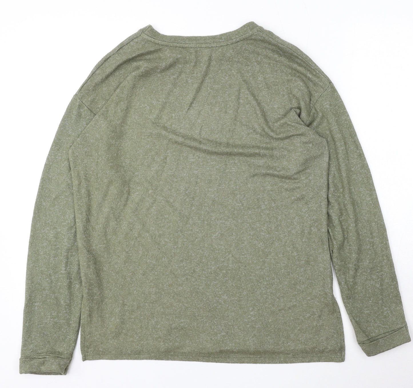 George Womens Green Round Neck  Viscose Pullover Jumper Size S
