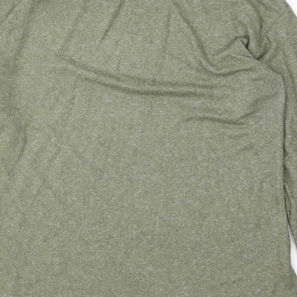 George Womens Green Round Neck  Viscose Pullover Jumper Size S
