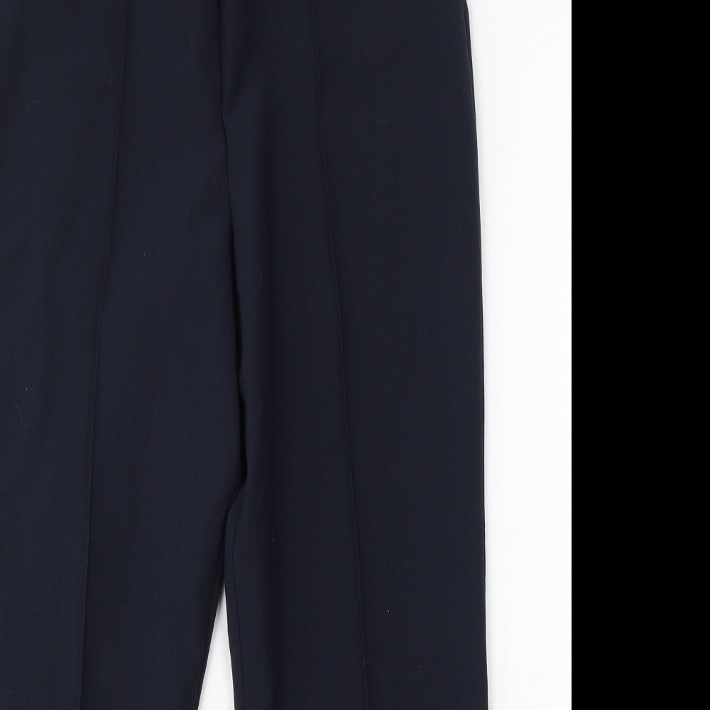 Bonmarché Womens Blue  Polyester Trousers  Size 10 L26 in Regular