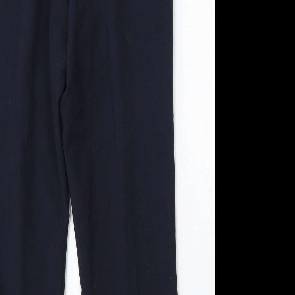 Bonmarché Womens Blue  Polyester Trousers  Size 10 L26 in Regular