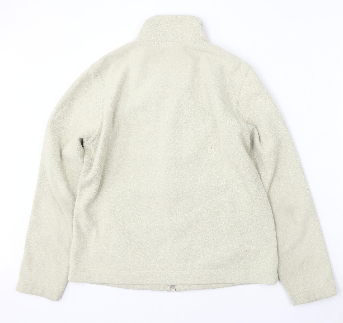 River Island Womens Beige  Polyester Full Zip Sweatshirt Size L  Zip