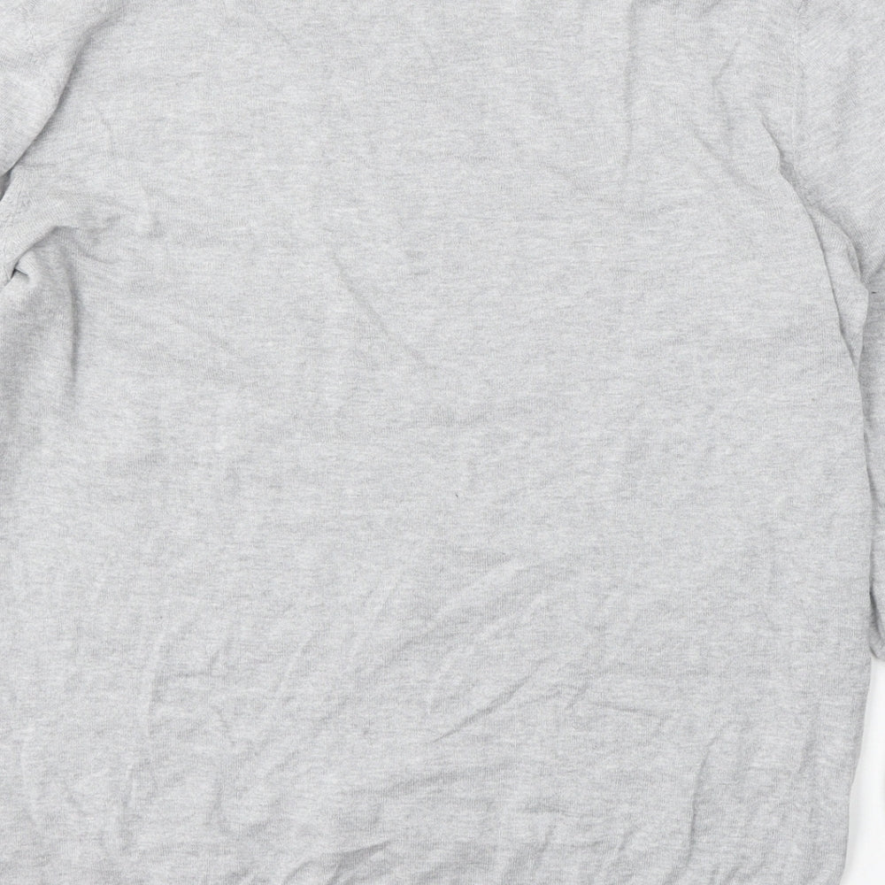 ASOS Mens Grey Round Neck  Cotton Pullover Jumper Size L