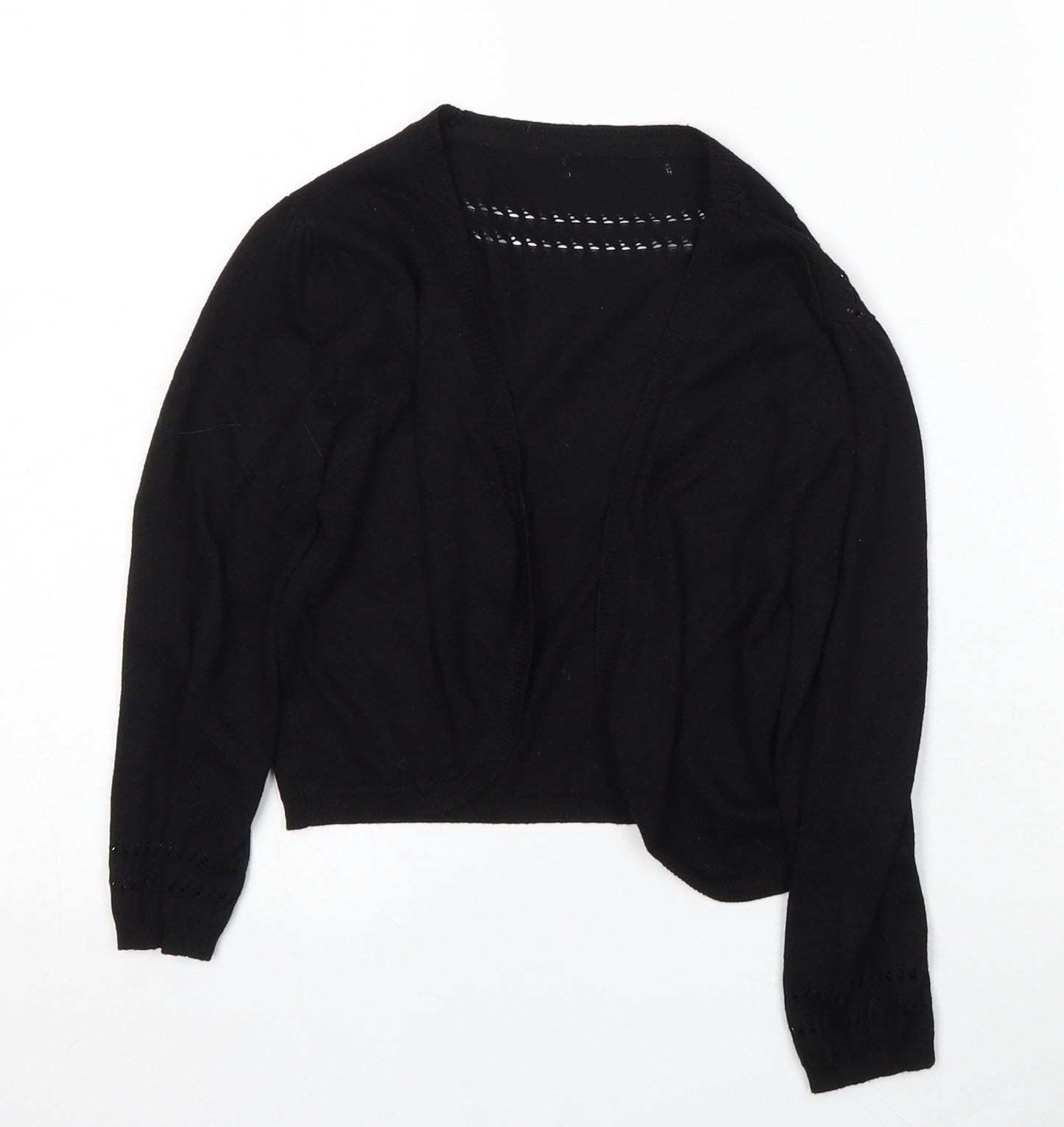 Atmosphere Womens Black V-Neck  Viscose Cardigan Jumper Size 10
