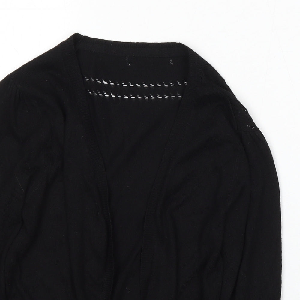 Atmosphere Womens Black V-Neck  Viscose Cardigan Jumper Size 10