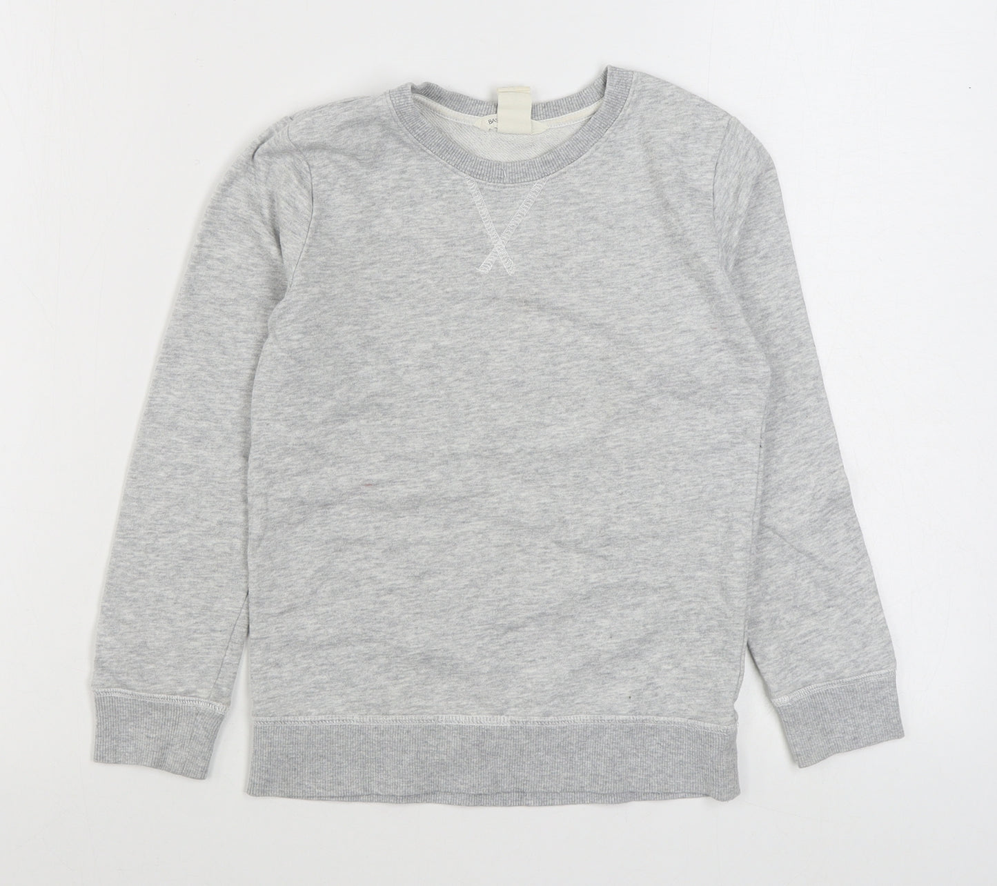 H&M Boys Grey  Cotton Pullover Sweatshirt Size 7-8 Years  Pullover