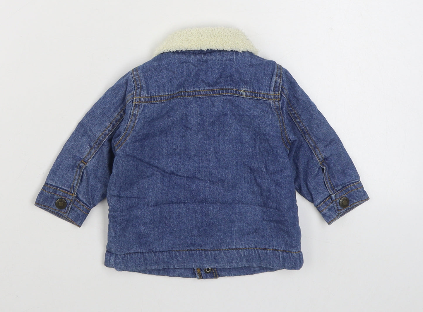F&F Girls Blue   Jacket  Size 0-3 Months   Button