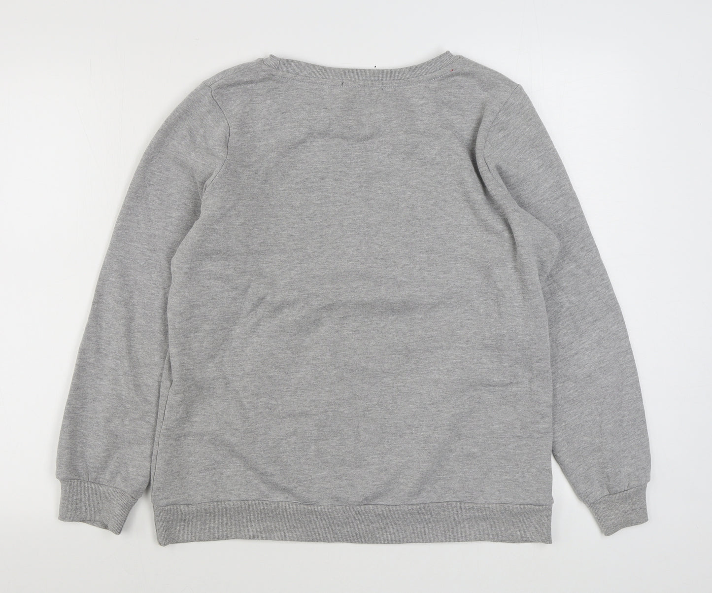 George Womens Grey  Cotton Pullover Sweatshirt Size 14  Pullover - Christmas Jumper
