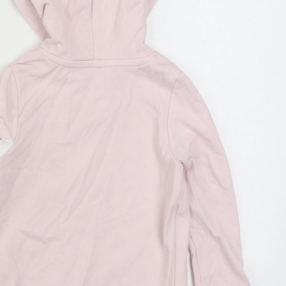 Lily & Dan Girls Pink  Polyester Pullover Hoodie Size 3-4 Years  Pullover