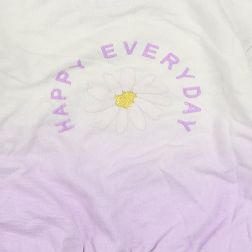 Primark Girls Purple  Cotton Pullover Sweatshirt Size 3-4 Years  Pullover