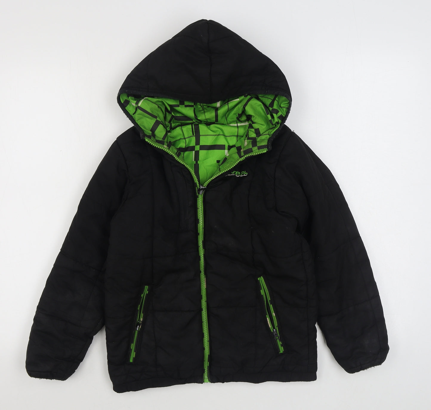 Regatta Boys Black   Jacket  Size 9-10 Years  Zip - Reversable