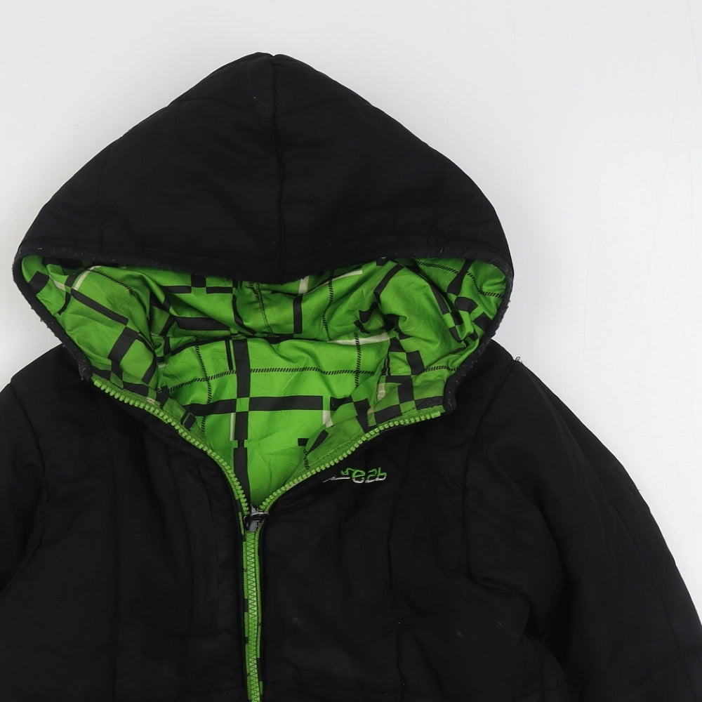 Regatta Boys Black   Jacket  Size 9-10 Years  Zip - Reversable