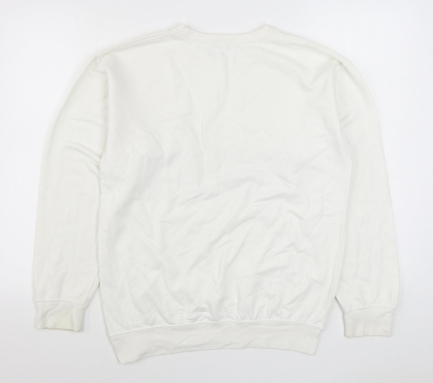 Nasty Gal Womens White  Polyester Pullover Sweatshirt Size S  Pullover
