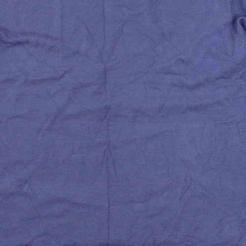 Miss Lady Womens Blue Boat Neck  Viscose Pullover Jumper Size M