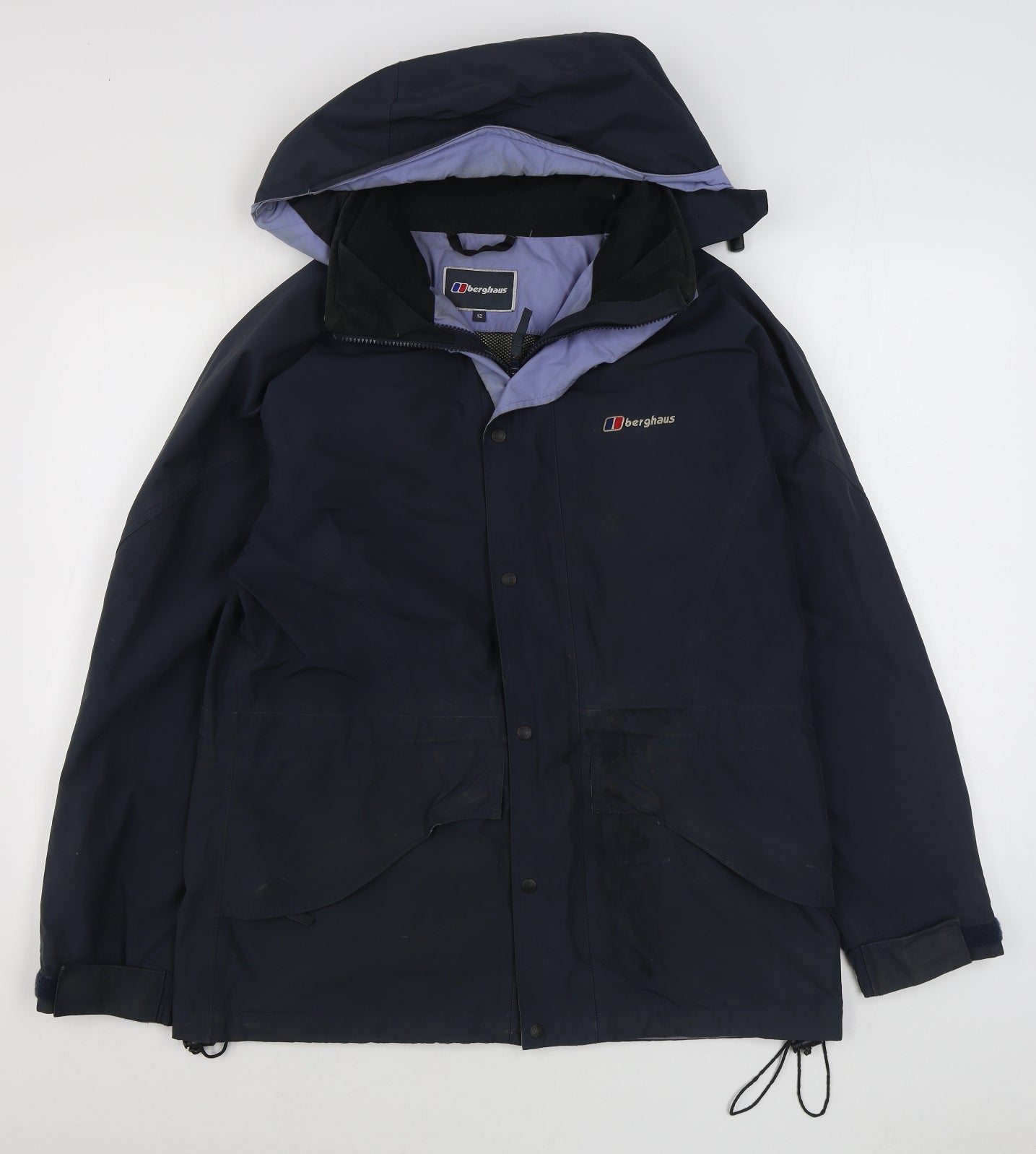 Berghaus Womens Blue   Rain Coat Coat Size 12  Zip