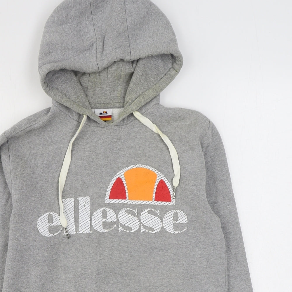 ellesse Womens Grey  Cotton Pullover Hoodie Size S  Pullover