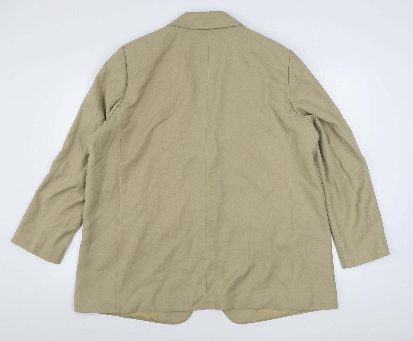 H&M Womens Beige   Jacket Blazer Size XL  Button