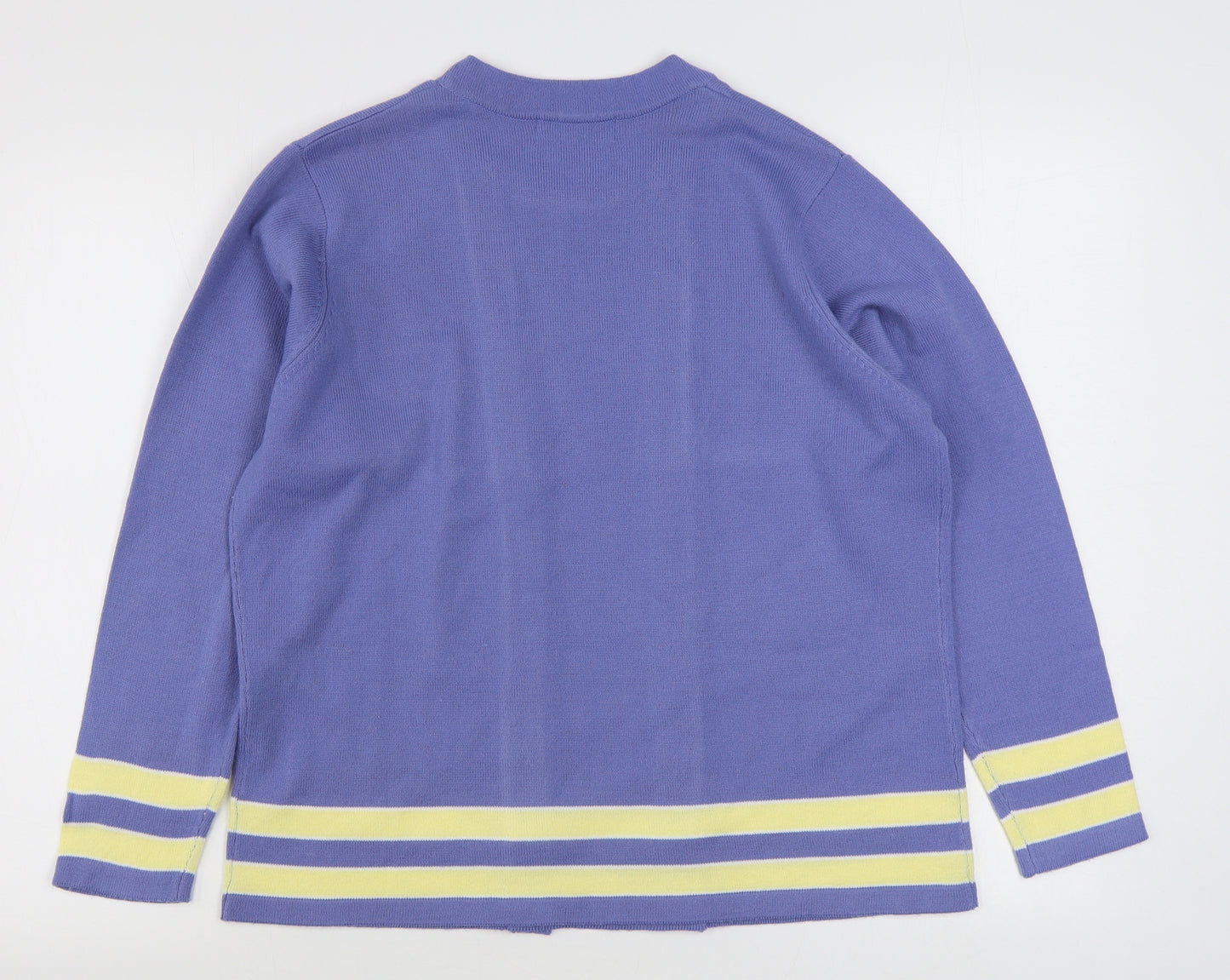 Honor Millburn Womens Purple Round Neck  Acrylic Pullover Jumper Size M