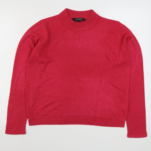 Originals Womens Pink Round Neck  Acrylic Pullover Jumper Size 14