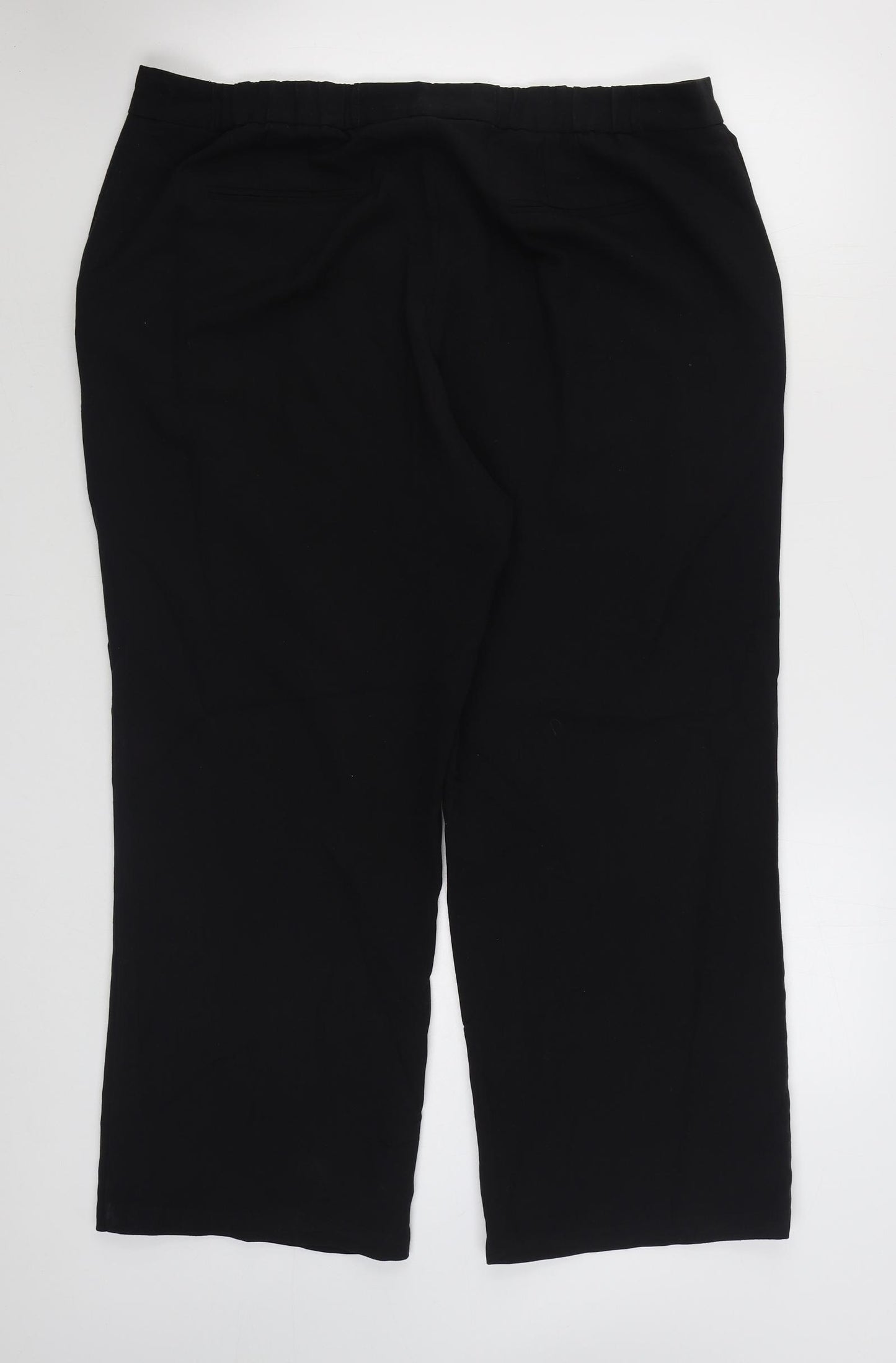 Maine Womens Black  Polyester Trousers  Size 18 L27 in Regular Zip