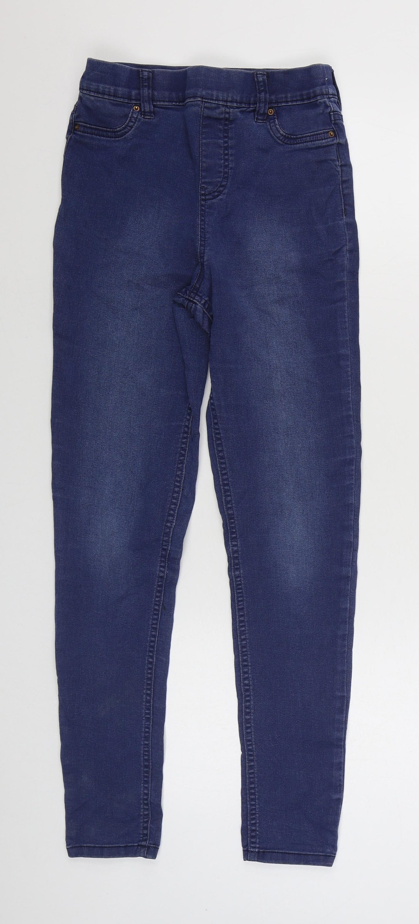F&F Womens Blue  Cotton Jegging Jeans Size 8 L28 in Regular