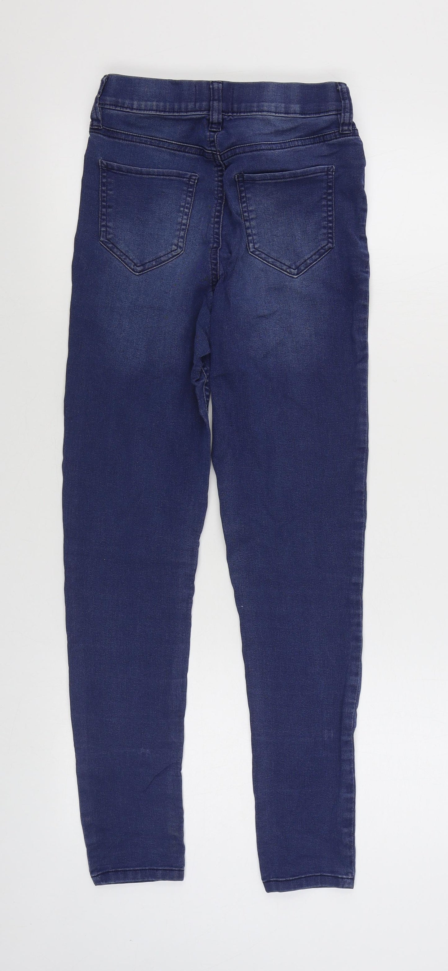 F&F Womens Blue  Cotton Jegging Jeans Size 8 L28 in Regular