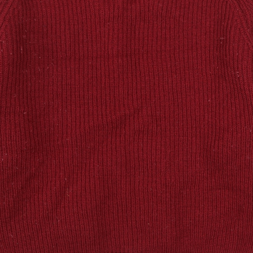 Pringle Mens Red Round Neck  Wool Pullover Jumper Size L