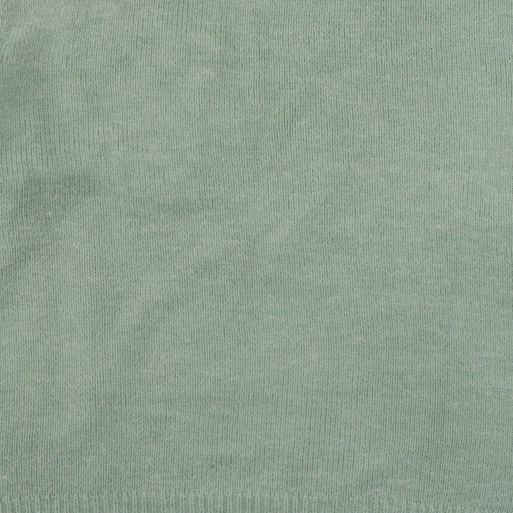Damart Womens Green Round Neck  Acrylic Pullover Jumper Size 12