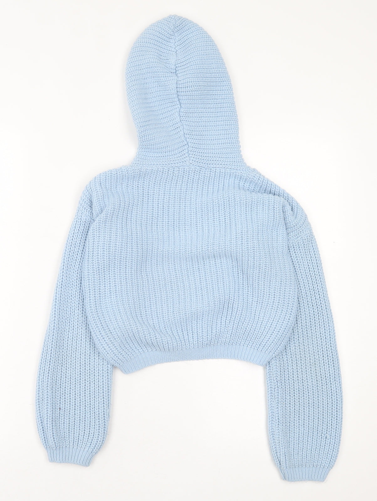 Select Girls Blue  Acrylic Pullover Hoodie Size 10-11 Years  Pullover