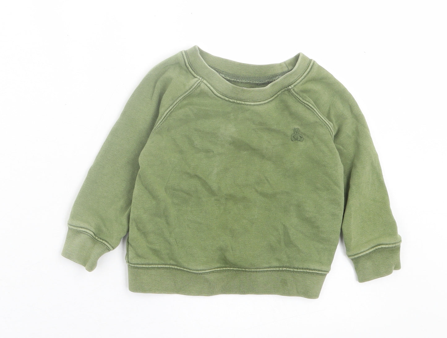 Gap Boys Green  Cotton Pullover Jumper Size 12-18 Months  Pullover