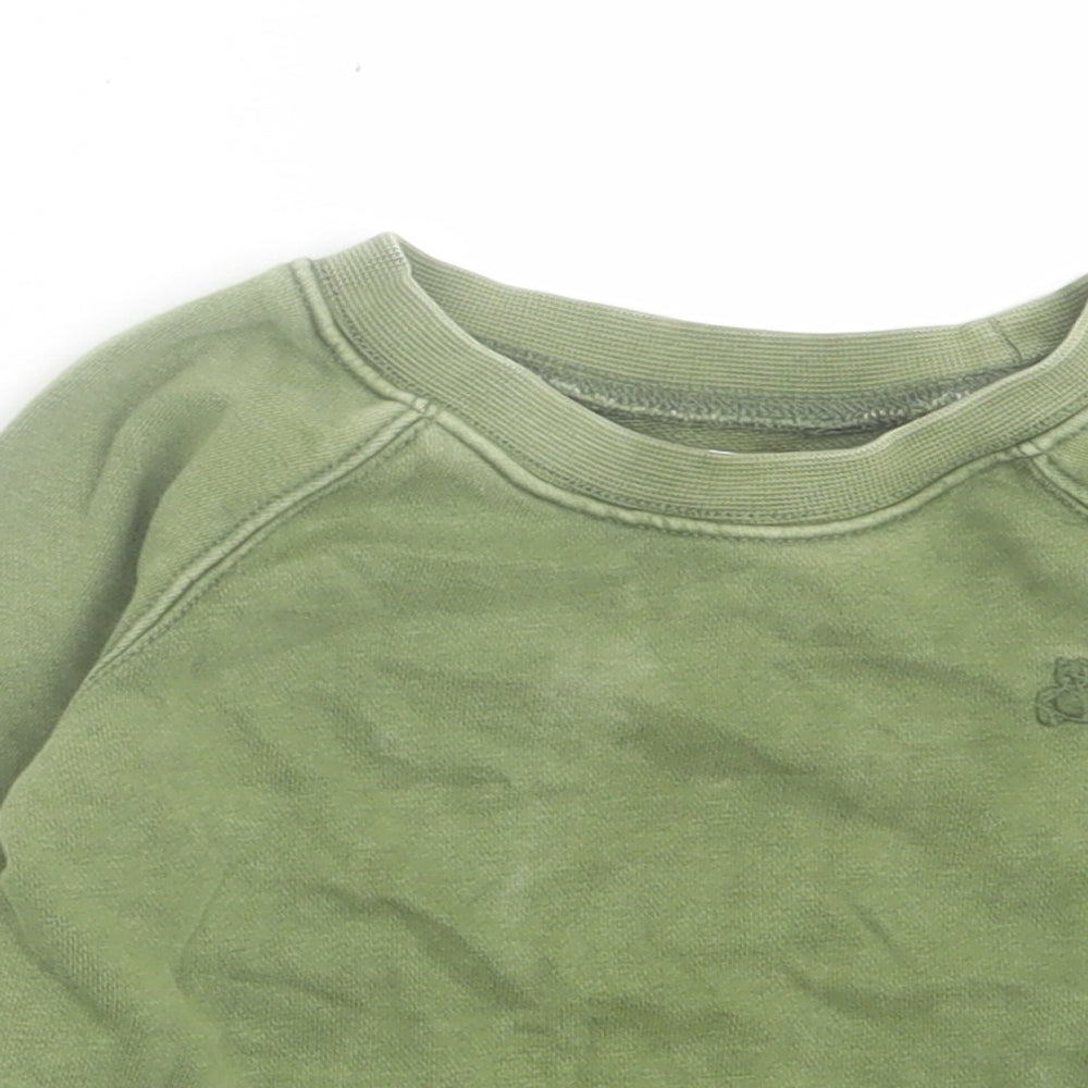 Gap Boys Green  Cotton Pullover Jumper Size 12-18 Months  Pullover
