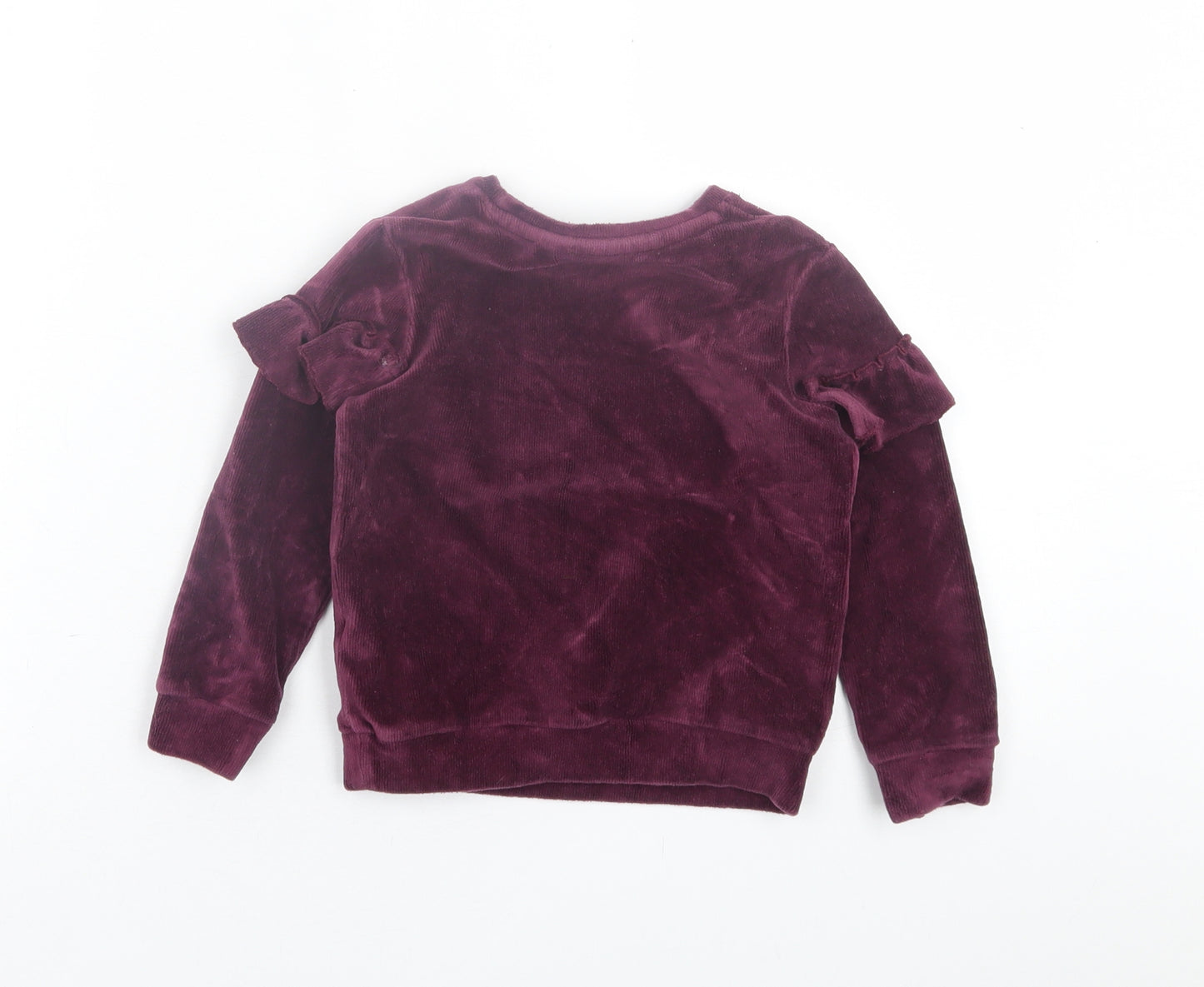 George Girls Purple  Cotton Pullover Sweatshirt Size 3-4 Years  Pullover