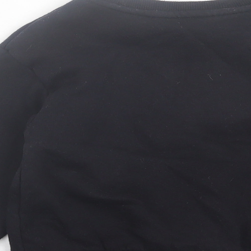 H&M Boys Black  Cotton Pullover Sweatshirt Size 2-3 Years  Pullover