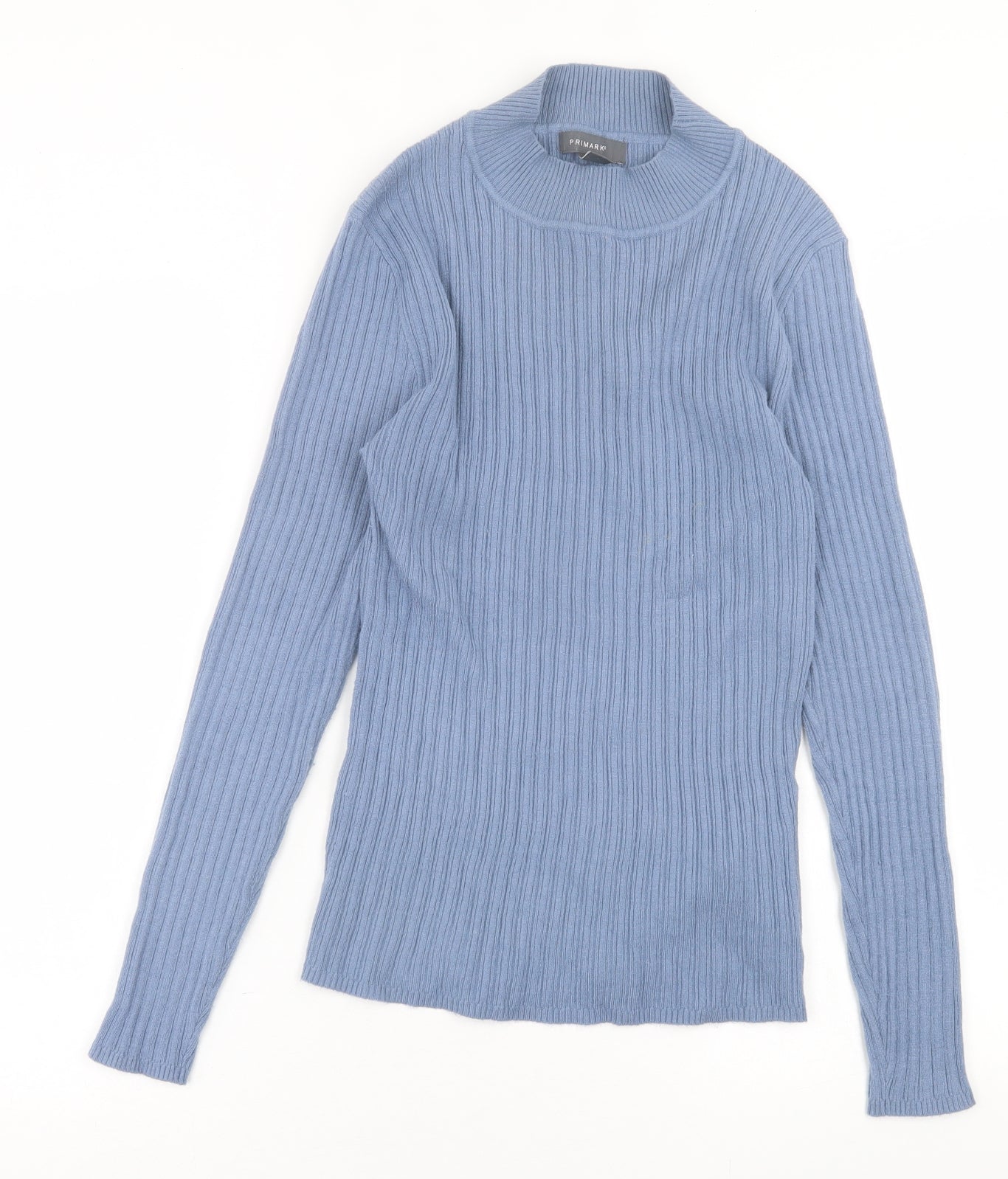Primark Womens Blue Crew Neck  Viscose Pullover Jumper Size 18