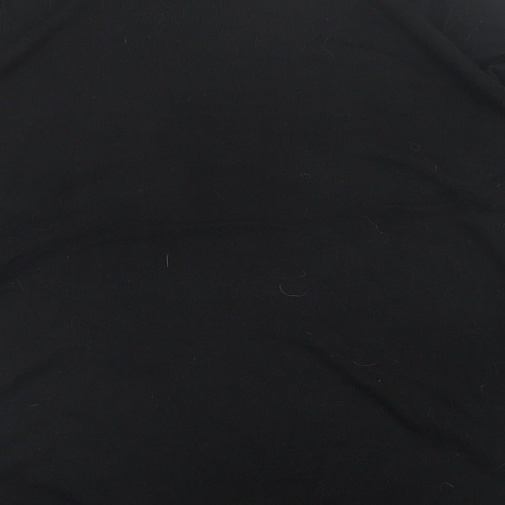 pep&Co Womens Black Crew Neck  Acrylic Pullover Jumper Size XL