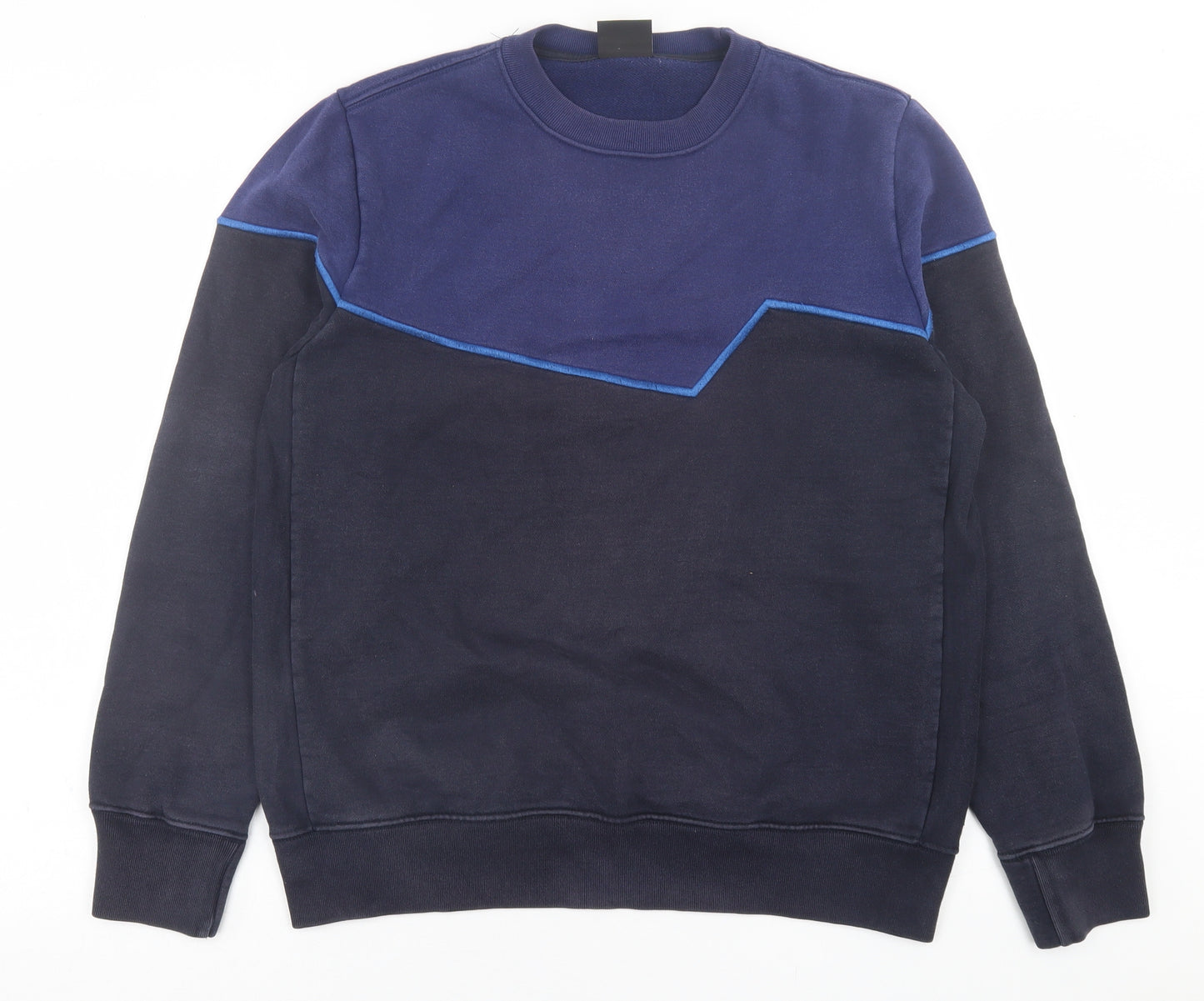 Paul Smith Mens Blue Striped Cotton Pullover Sweatshirt Size L