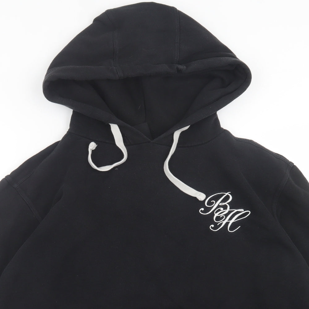 Hersey Womens Black  Cotton Pullover Hoodie Size 14  Pullover