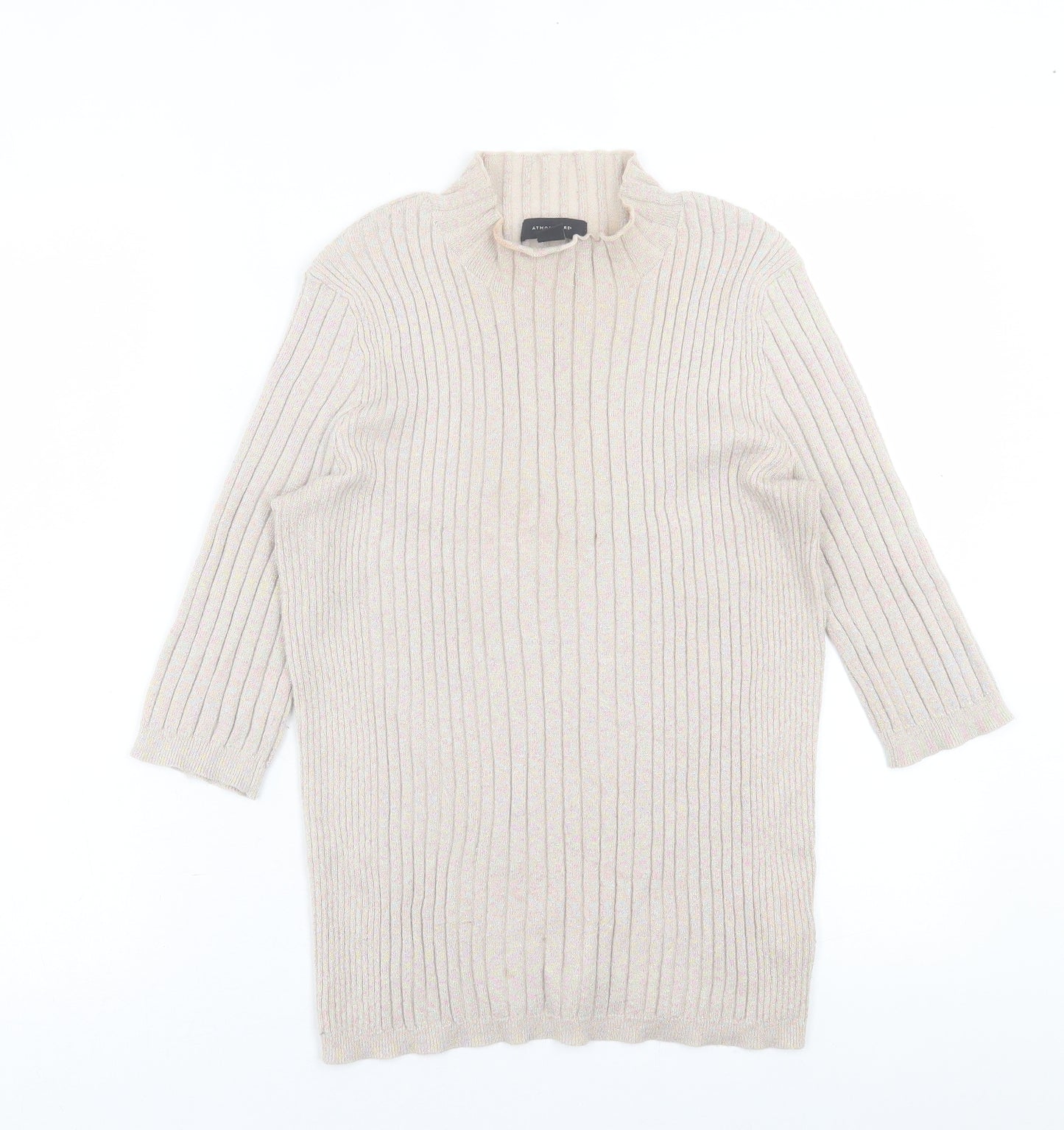 Atmosphere Womens Pink High Neck  Viscose Pullover Jumper Size 14