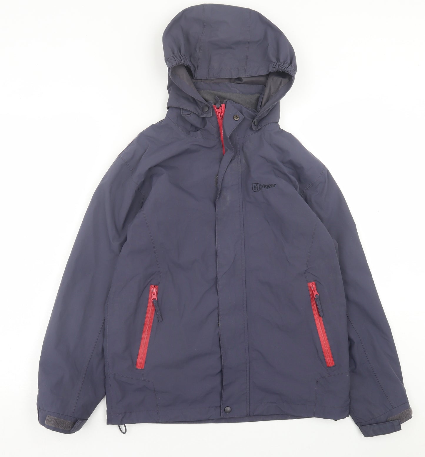 Hi Gear Boys Blue   Basic Coat Coat Size 11-12 Years  Zip