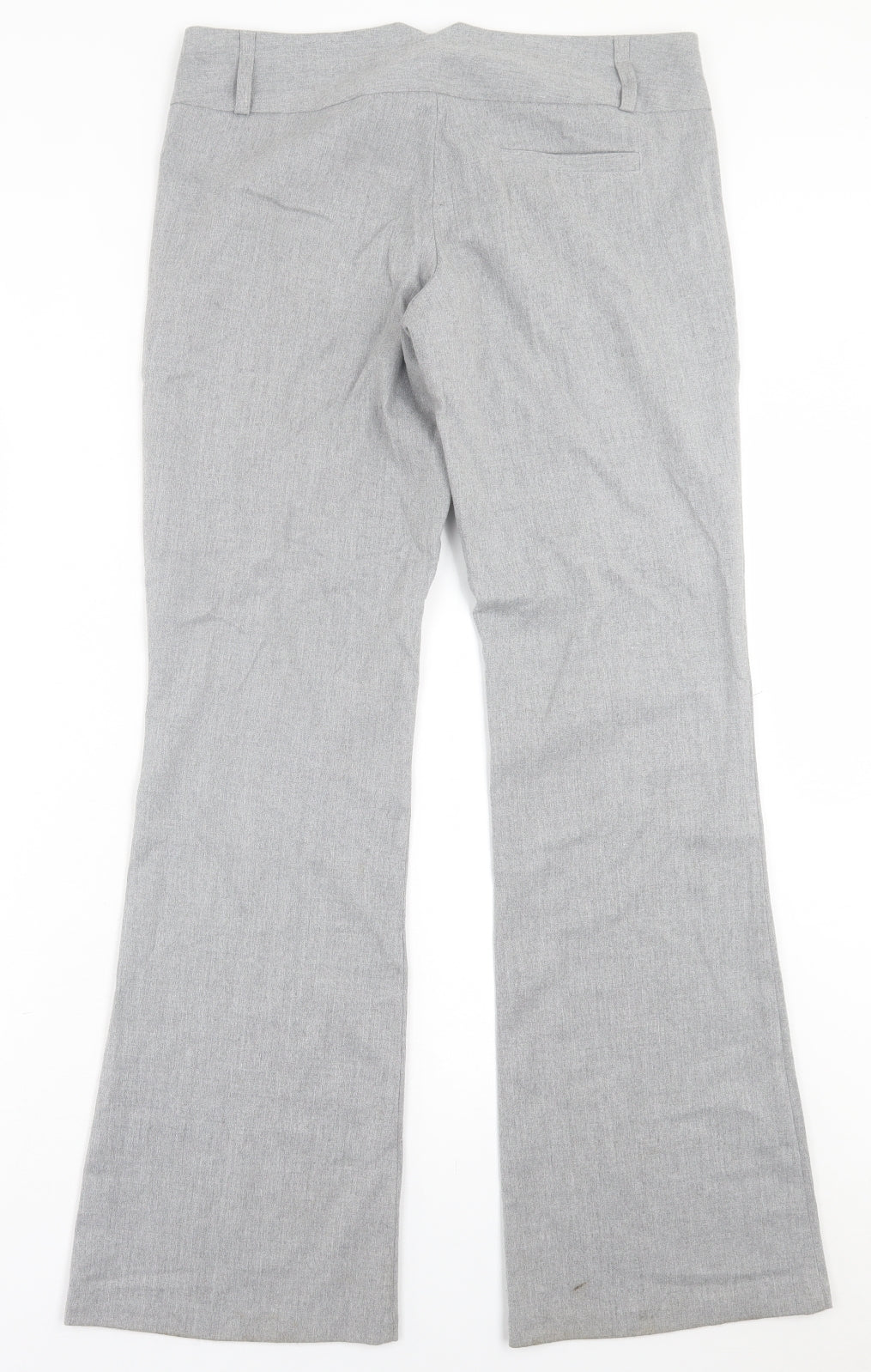 Jane Norman Womens Grey  Polyester Trousers  Size 12 L32 in Regular Hook & Eye