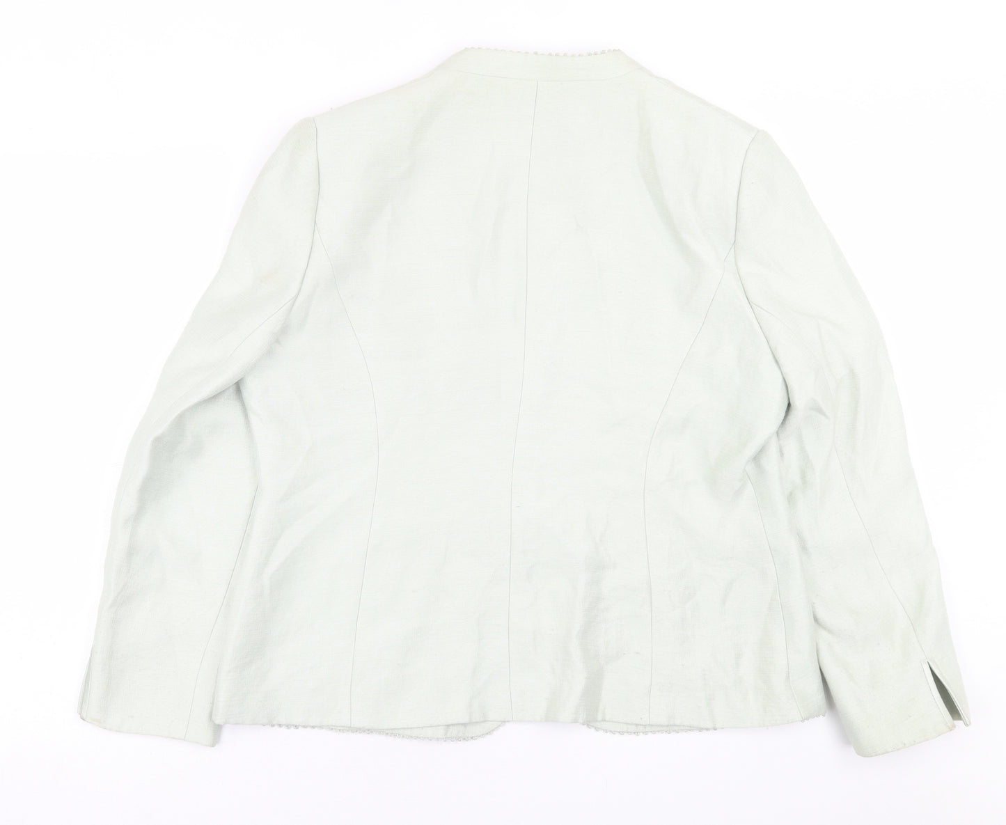 Jacques Vert Womens Green   Jacket Blazer Size 16  Button