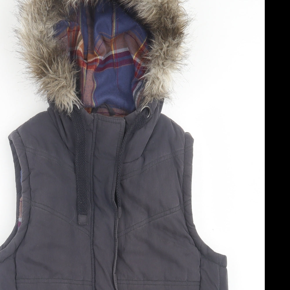 Indigo Womens Blue   Gilet Jacket Size 12  Zip