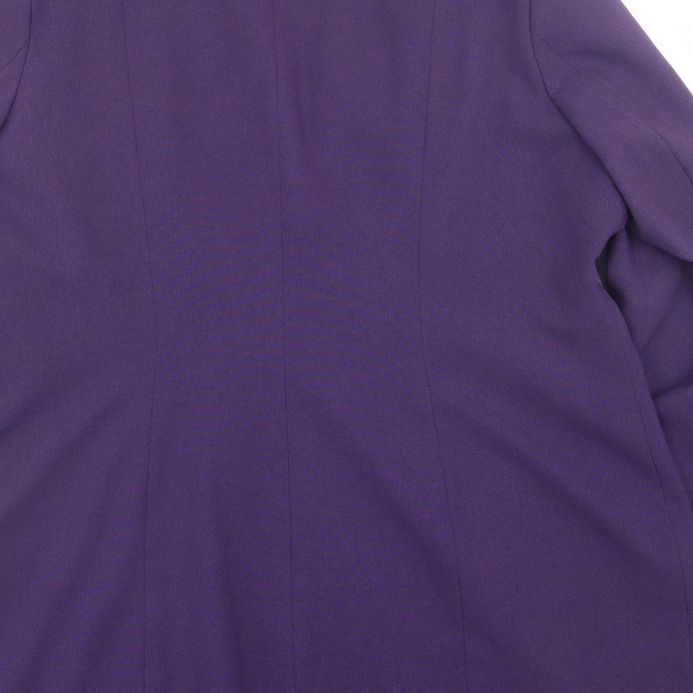 Smiths Womens Purple   Jacket Blazer Size 22  Button