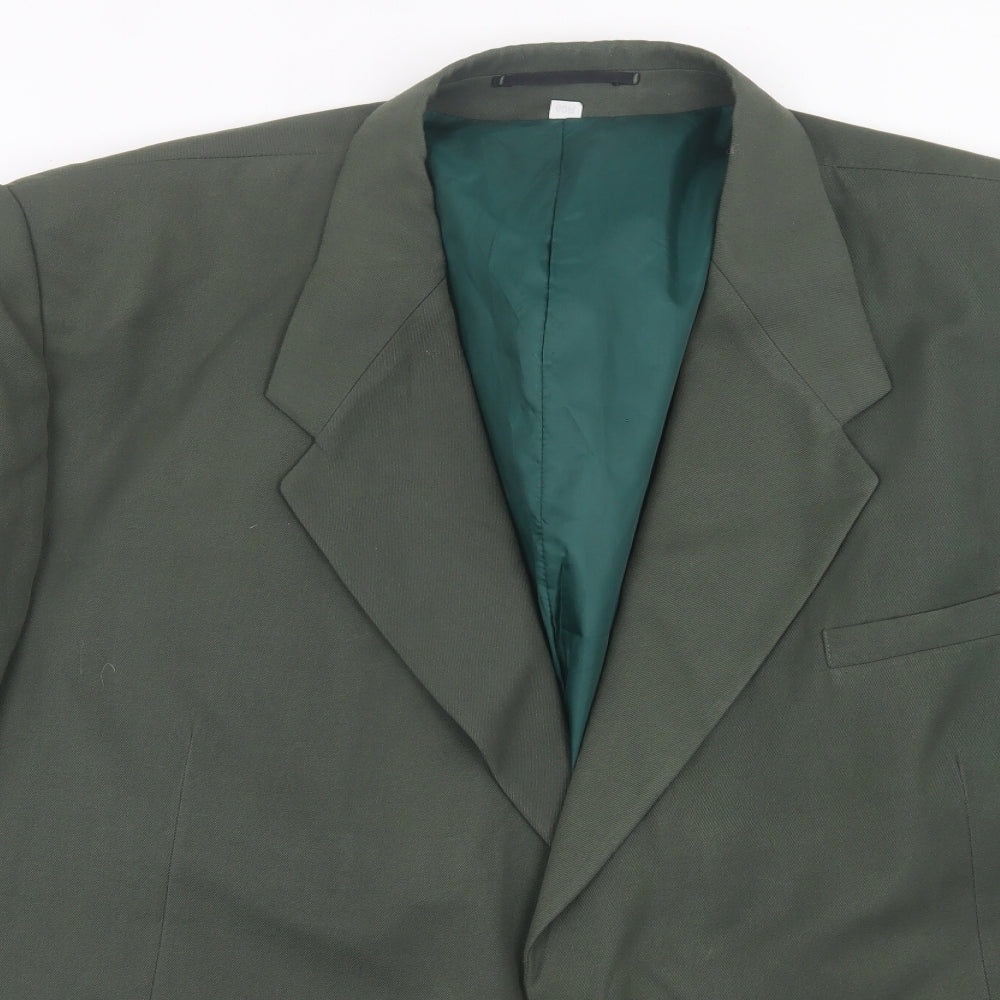 Premier man Mens Green  Polyester Jacket Suit Jacket Size 60